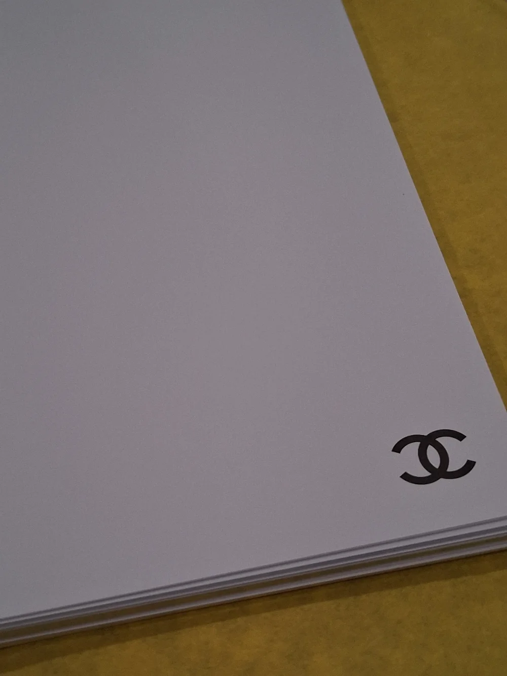 CHANEL RARE Note/ Diary with Monochrome Staircase Print - Black & White.New
